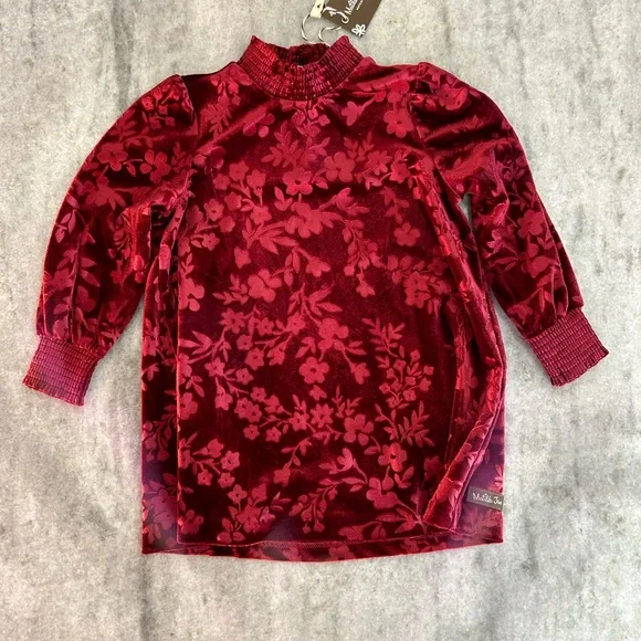 matilda jane burgundy dress Mulberry Mischief Shimmer Dress 5T